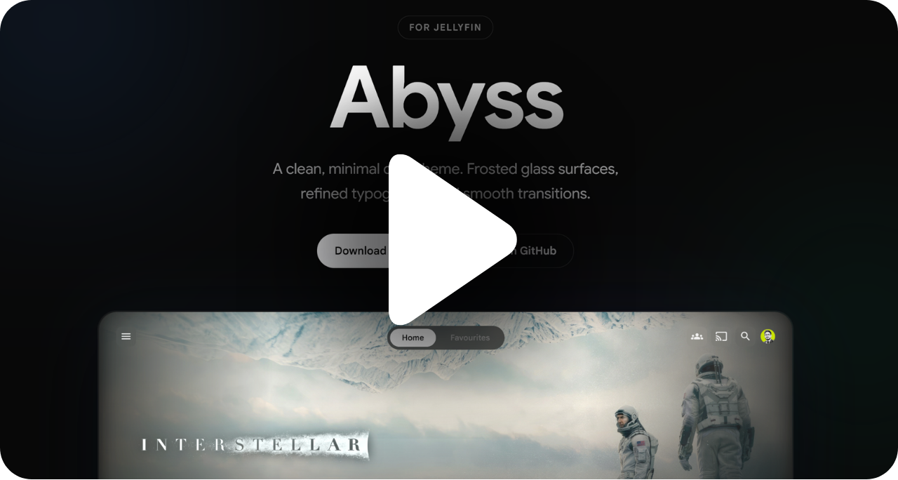 Abyss theme for Jellyfin