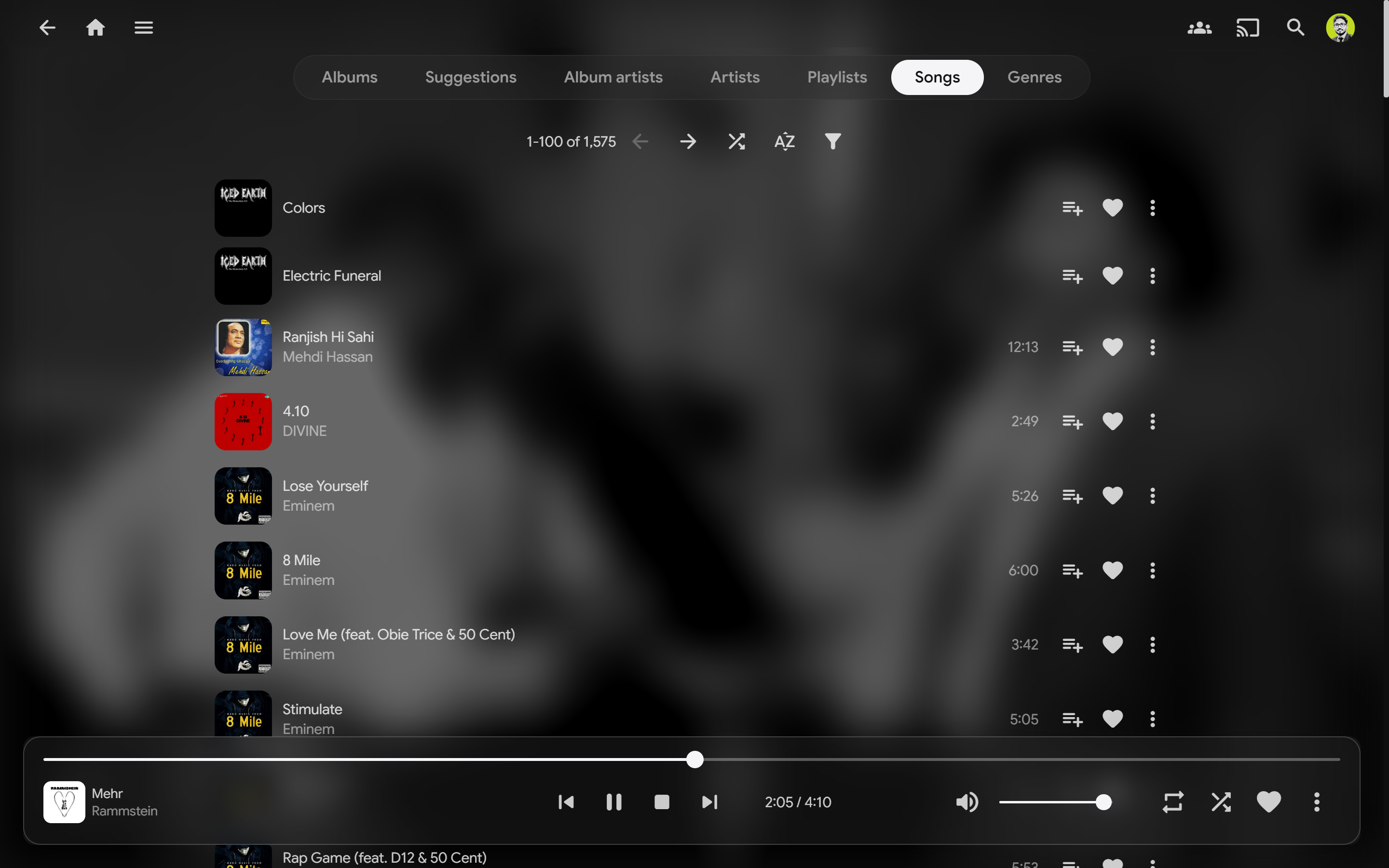 Abyss music albums grid